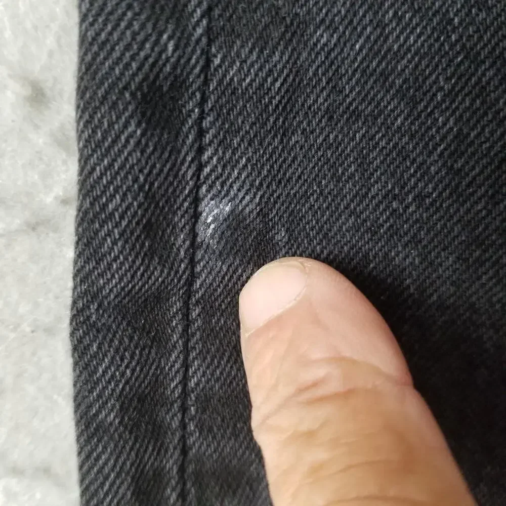 Levis 501 Jeans Mens 31x32 Gray‎ Straight Leg Button Fly Stretch Denim Charcoal